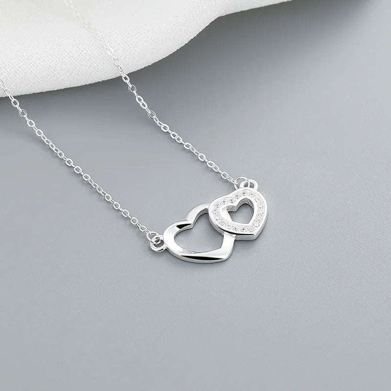 DOUBLE HEART NECKLACE