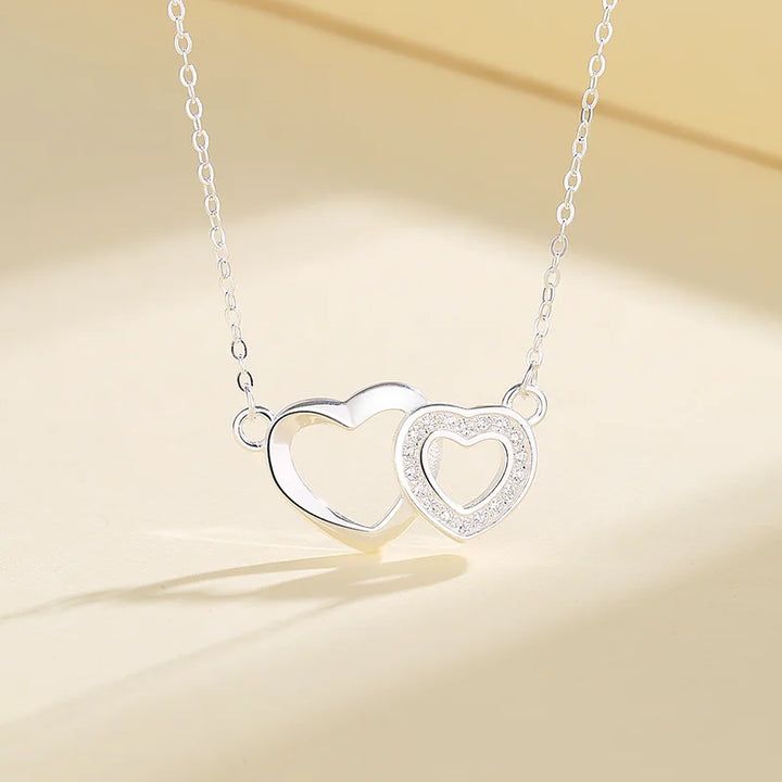 DOUBLE HEART NECKLACE