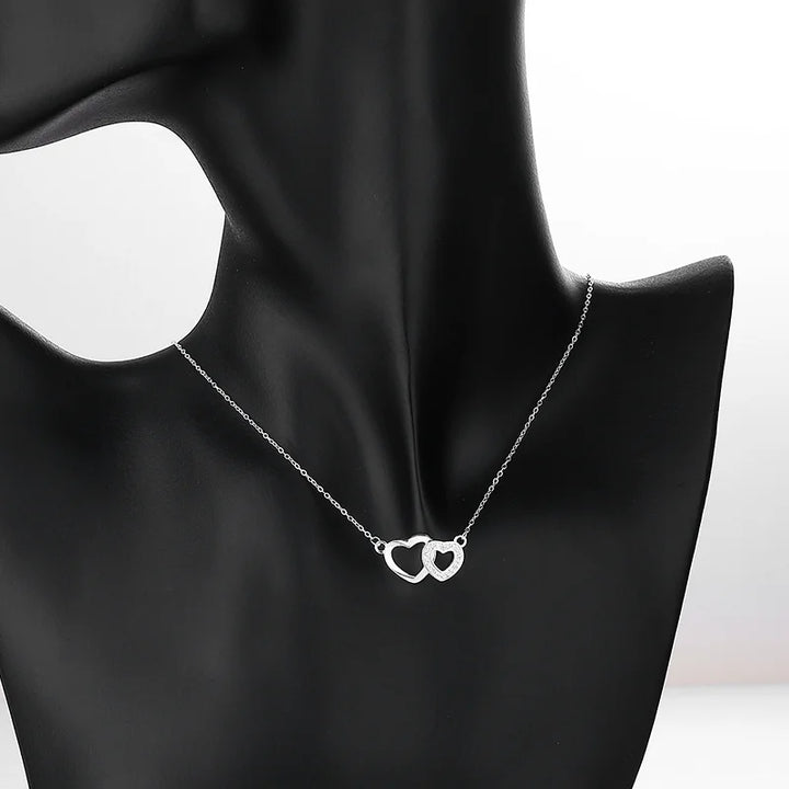 DOUBLE HEART NECKLACE